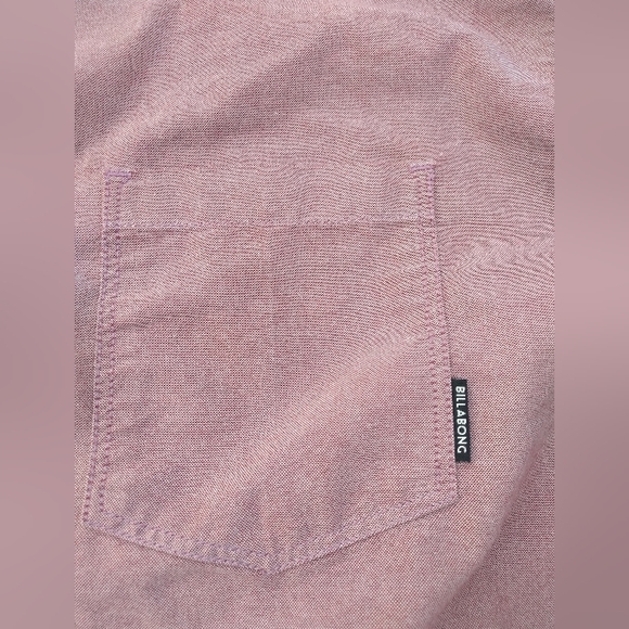 Men's Billabong Button Down Shirt, Size Large, Tailored Fit / Stretch, P… - Picture 5 of 12